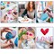 20 Pcs Paint Brushes Set, Paint Brushes for Acrylic Painting, Oil Watercolor Acrylic Paint Brush, Artist Paintbrushes for Body Face Rock Canvas, Kids Adult Drawing Arts Crafts Supplies, Blue+Pink
